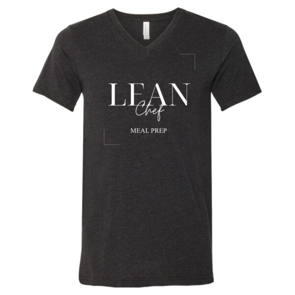 Lean Chef Logo - Unisex Heather CVC V-Neck Tee Thumbnail