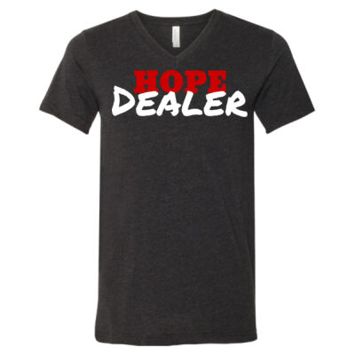 Hope Dealer 1 - Unisex Heather CVC V-Neck Tee Thumbnail