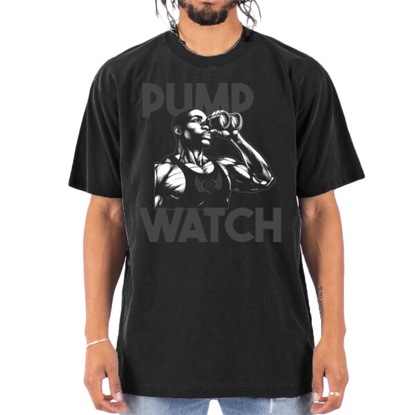 Pump Watch 1 - 12x14 PRINT AREA Garment-Dyed Crewneck T-Shirt Thumbnail