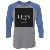 Unisex Triblend Three-Quarter Raglan T-Shirt Thumbnail